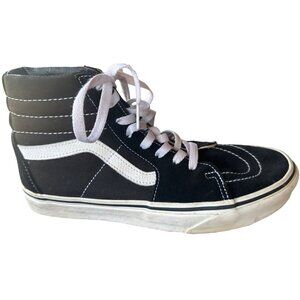 Vans Canvas World's #1 Skateboard Shoes Black High Top Adult Size 7.5Men/9 Women